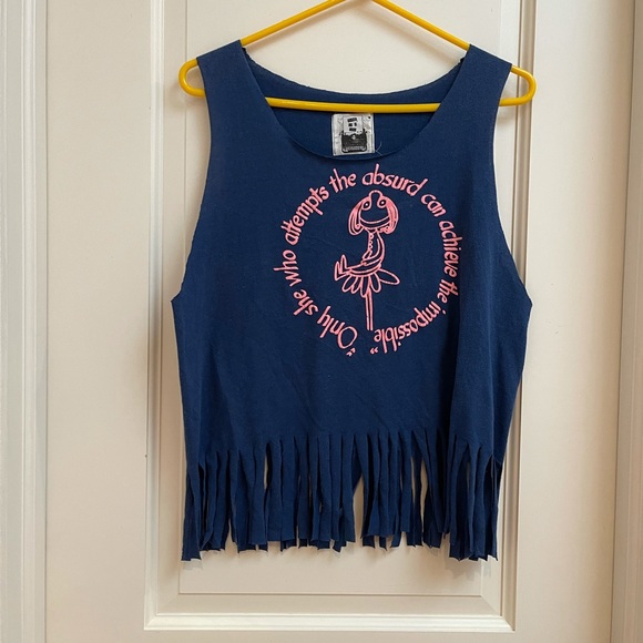 4 graphic summer tank tops - with writing - Picture 1 of 13